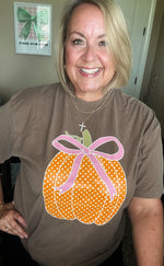 Load image into Gallery viewer, Polka Dot Pumpkin Tee
