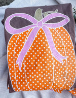Load image into Gallery viewer, Polka Dot Pumpkin Tee
