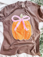 Load image into Gallery viewer, Polka Dot Pumpkin Tee
