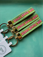 Load image into Gallery viewer, Jesus Loves You Keychain
