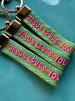 Load image into Gallery viewer, Jesus Loves You Keychain

