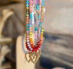 Load image into Gallery viewer, Fiesta Heart Gemstone Necklace
