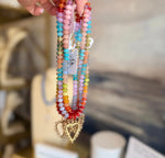 Load image into Gallery viewer, Fiesta Heart Gemstone Necklace
