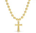 Load image into Gallery viewer, Bold Beaded Cross Necklace
