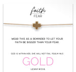 Load image into Gallery viewer, Faith Over Fear Cross Necklace
