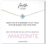 Load image into Gallery viewer, Faith Over Fear Cross Necklace
